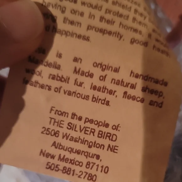 Vintage Brown and Tan Dreamcatcher with Feathers - Picture 9 of 11